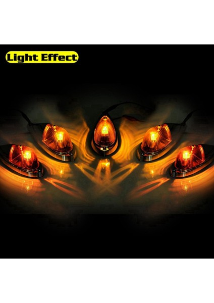 10X Dc 12V Amber Gözyaşı Kabini Işık Markeri Işık Ön Arka Üst Açıklık Çatı Çalışma Işık Kablo Paketi (Yurt Dışından) fırsatları