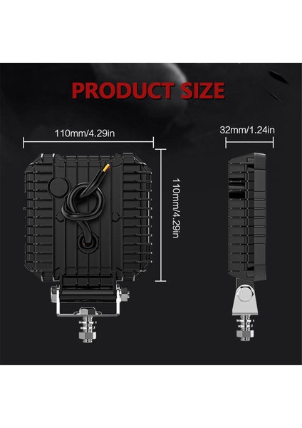 Araba LED Iş Işığı 4 Inç Far Far Beyaz Sarı Offroad Sürüş Spot Işığı Sis Drl Kamyon Arabalar Için Işık Suv Boat (Yurt Dışından) fırsatları