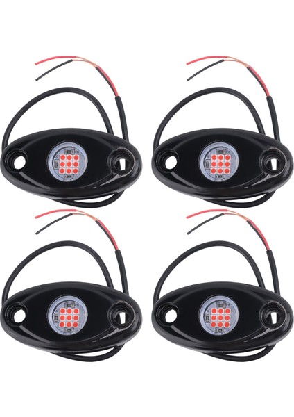 4 Kapsül LED Kaya Işıkları Kiti Su Geçirmez Raptor Atv Raptor Offroad Tekne-Kırmızı (Yurt Dışından) fırsatları