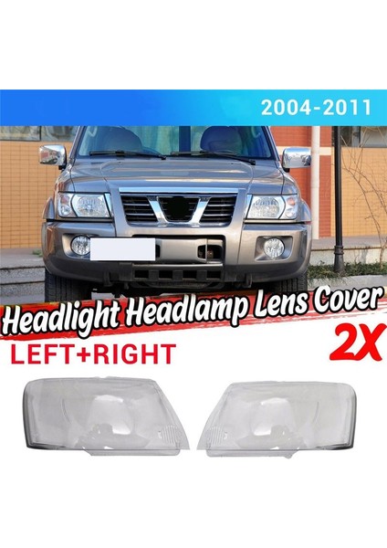 Ön Far Kapağı Şeffaflık Far Lens Nissan Devriyesi Için Abajur Kabuğu Y61 (Yurt Dışından) indirimleri