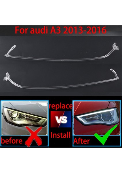 Audi A3 2013-2015 Için Drl Gündüz Koşu Işıkları Kılavuzu Plaka Gündüz Çalışan Işık Tüpü Araba Gündüz Koşu Işık Şeridi (Yurt Dışından) fırsatları