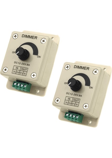 2x Dc 12V-24V LED Dimmer Denetleyicisi 5050 3528 LED Şerit Için Tek Renk Ayarlayın (Yurt Dışından)