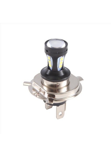 H4 Motosiklet 3030 LED Hi-Lo Far Far Kafası Işık Lambası Ampul 6500K 12-24V (Yurt Dışından)