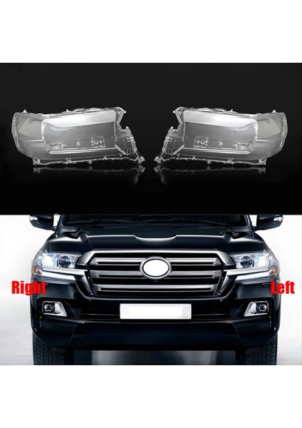 Sağ Araba Far Lens Kapak Kafası Işık Lambası Toyota Land Cruiser 2016-2018 Için Ön Işık Kabuğu (Yurt Dışından) fiyatları
