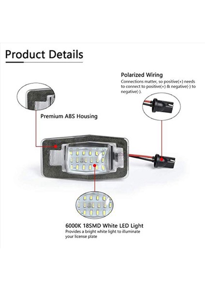 4 Adet Plaka Işık Plakası Ford Kaçış Merkür Mazda Mx-5 Mpv (Yurt Dışından) fırsatları