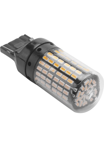 6pcs Süper Parlak Kanbus T20 7440 W21W WY21W 144-SMD Ters Işık Dönüş Sinyal Işığı Kara Kabuk (Sarı Işık) (Yurt Dışından) modelleri