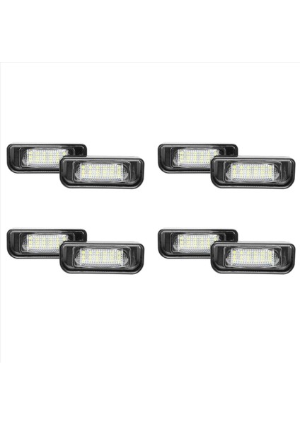 8pcs Beyaz LED Numaralı Plaka Plaka Işık Lambası Benz W220 S Sınıf 1999-2005 (Yurt Dışından)
