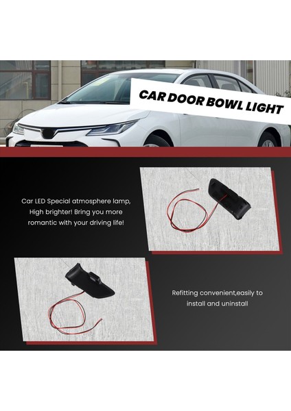 Toyota Corolla Için 2020 2021 Kapı Kasesi Kol Yavrusu Atmosfer Işık Iç LED Mavi Kapı Kasesi Tapa Çerçeve Işığı (Yurt Dışından) fiyatları