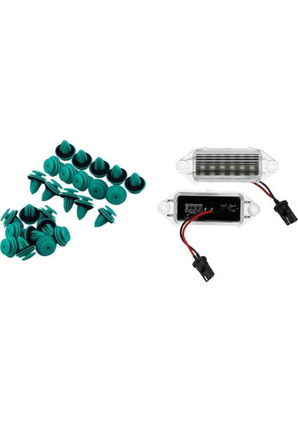 25 Pcs Trim Panel Toyota ve 2pcs Için Naylon Tutucu Klipsleri Mitsubishi Lancer Için Işık Lambası x Evo 2003-2017 (Yurt Dışından)