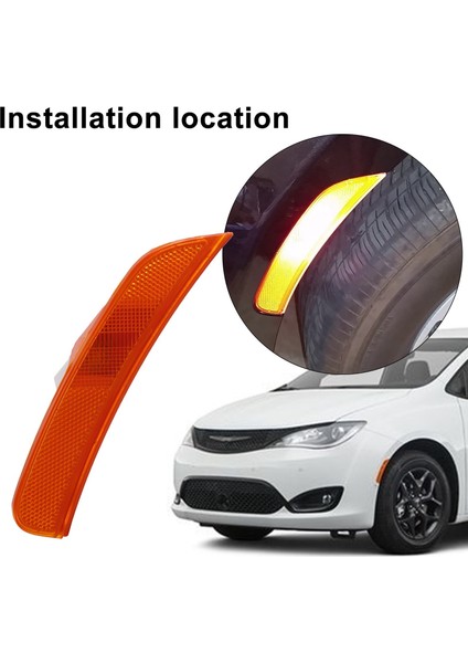 Chrysler Pacifica Için 2017-2020 Ön Sol ve Sağ Yan Işaretçi Işık Lambası Sinyal Işığı 68229422AA 68229423AA (Yurt Dışından) modelleri