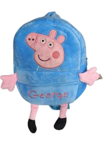 27CM Anaokulu Çocuk Sırt Çantası Sevimli Sırt Çantası Erkek Kız Çocuk Peppa Domuz Okul Çantası (Yurt Dışından) fiyatları