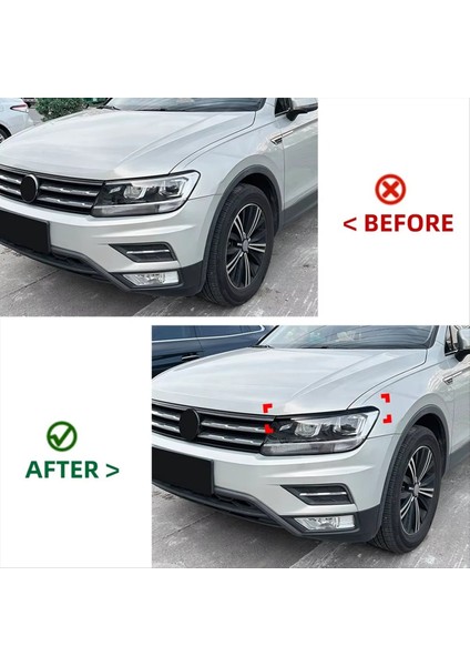 Araba Far Kaş Göz Kapakları Vw Tiguan Mk2 2017-2020 Aksesuarları Için Kapak Trim (Yurt Dışından) modelleri