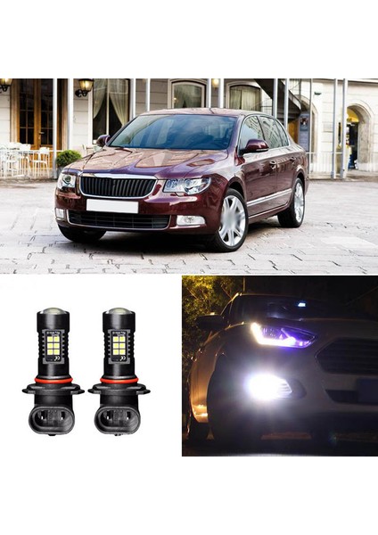 2x Canbus H8 3030 21SMD LED Drl Sisli Ampuller Skoda Için Superb &amp 1x Araba Torpisi Kutusu Işık Depolama Bölmesi Işık (Yurt Dışından) fırsatları