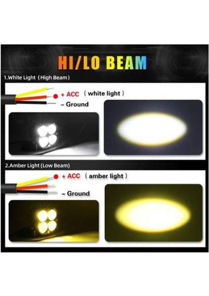 Araba LED Iş Işığı 40W Spotlight Araba Fog Incıg Araç Beyaz Işık (Yurt Dışından) fiyatları