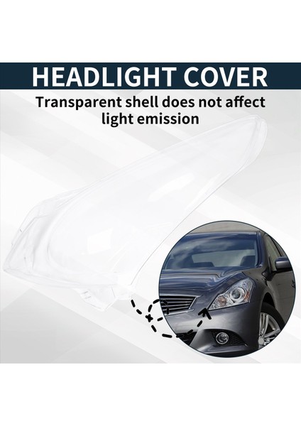 Araba Ön Far Lens Infiniti G Serisi G37 G35 G25 2010-2015 Için Far Lambası Yedek Kabuğu Kapağı (Yurt Dışından) indirimleri