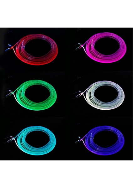 6 Rgb LED Atmosfer Arabası Işık Iç Ortam Işık Fiber Optik Şeritler Uygulama Kontrolü Tarafından Işık Dıy Müzik 8m Fiber (Yurt Dışından) indirimleri