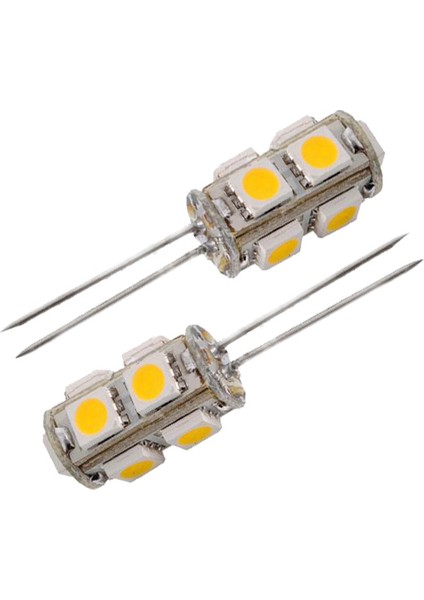2x G4 5050 Smd 9 LED Saf Beyaz Rv Deniz Teknesi Ana Araba Spot Ampul Lambası 12V (Yurt Dışından)