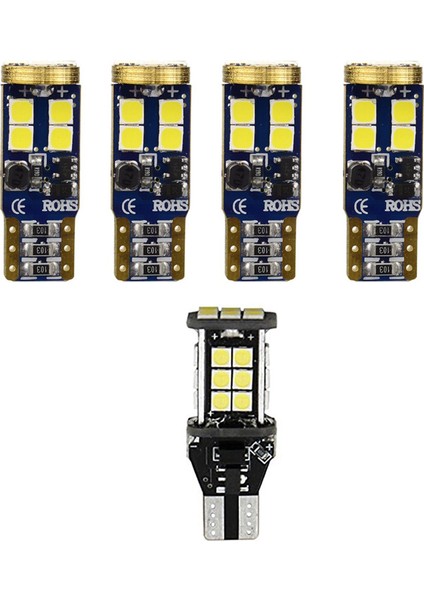 5 Pcs 921 912 T10 T15 W16W LED Ters Işık LED Ampul 1500 Lümenler Araba LED Yedek Işıklar Için Aşırı Parlak 12V 24V 24SMD 3030 &amp Cb T10-12SMD-3030 (Yurt Dışından)