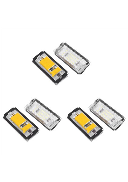 Bmw E46 4d 1998-2003 Için 6x Araç Plakası Işık Plaka Işığı (Yurt Dışından)