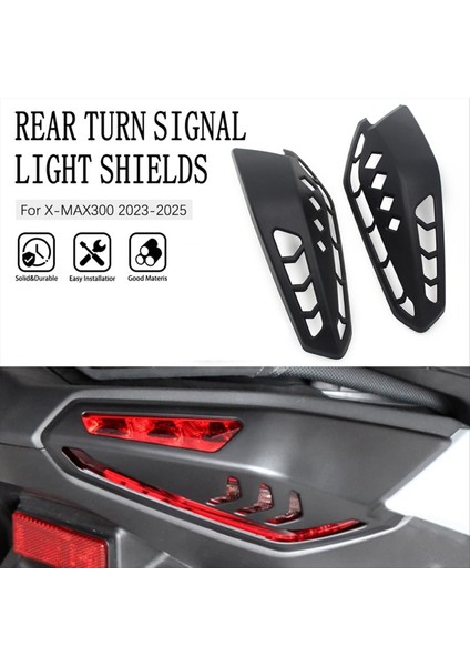 Motosiklet Arka Turn Sinyal Işık Kalkanları Yamaha Için Tail Işık Koruma Kabuğu XMAX300 X-MAX300 2023-2025 (Yurt Dışından) fiyatları