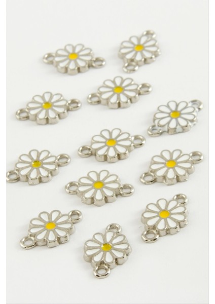 Papatya Çift Kulplu Mineli Bileklik ve Kolye Ucu Aparatı 1 Adet