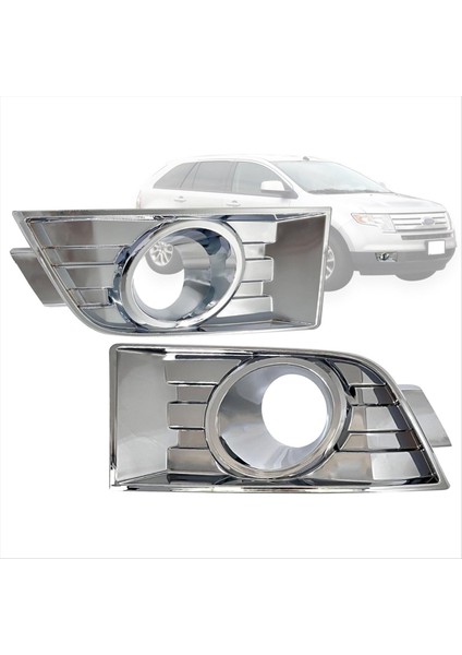 Ön Tampon Sis Lambası Kapağı Çerçeve Kaplama Kromu 7T4Z17E810B 7T4Z17E811B Ford Edge 2007-2010 Aksesuarları (Yurt Dışından) indirimleri
