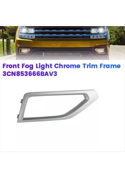 Sağ Ön Sis Lambası Döşeme Çerçevesi 3CN853666BAV3 Volkswagen Atlas 2018-2020 Araba Sis Lambası Dekoratif Kapak VW1039152 (Yurt Dışından) indirimleri