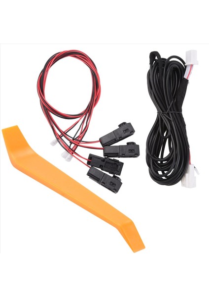 4pcs LED Ayak Işığı Ortam Işık Dekoratif Işık Özel Atmosfer Lamba Buz Mavisi Toyota Highlander 2021 2022 (Yurt Dışından) modelleri