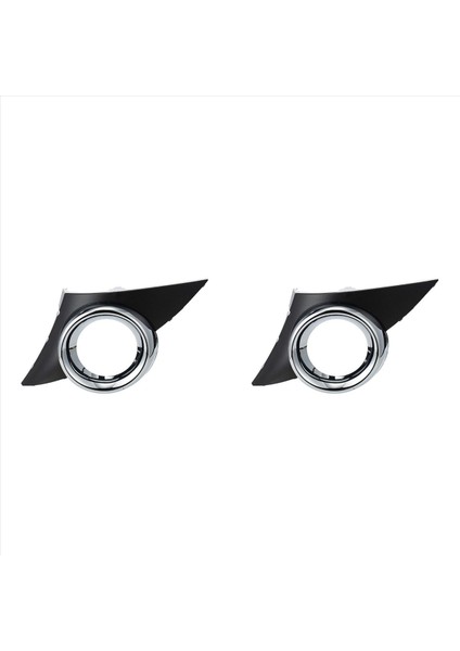 2x Araba Ön Sisli Fog Kapağı Chrome Sisli Çerçeve Izgara Grill Peugeot 207 Sport 2006-2009 Için Otomatik Aksesuarlar (Yurt Dışından)