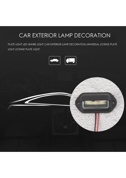 20PCS 12V LED Numara Plaka Plaka Işığı Araba Tekneleri Motosiklet Otomotiv Uçak Rv Kamyon Trailer Dış Lambalar (Yurt Dışından) fırsatları