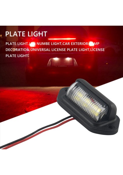 20PCS 12V LED Numara Plaka Plaka Işığı Araba Tekneleri Motosiklet Otomotiv Uçak Rv Kamyon Trailer Dış Lambalar (Yurt Dışından) indirimleri