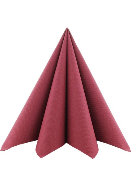 Yılbaşı Sofralarına Özel Kumaş Dokulu Bordo Peçete 12 Adet fiyatları