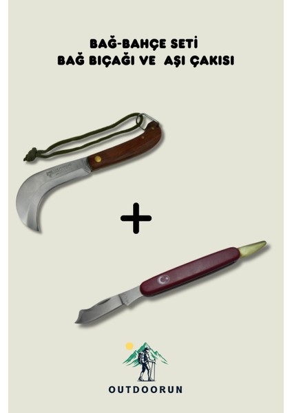 Bağ-Bahçe Seti (Bağ Bıçağı ve Aşı Çakısı)