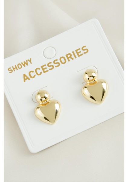 Kalp Yeni Sezon Metal Küpe