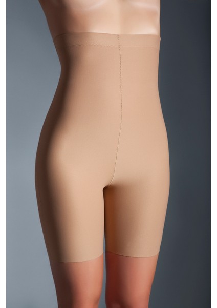 Girdle Extra Hight Waist Short Corset, Iz Yapmayan Görünmez Ekstra Yüksek Bel Uzun Paçalı Ten fırsatları