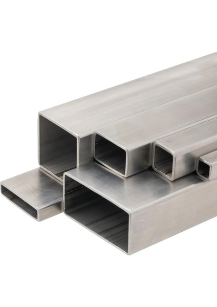 Paslanmaz Profil, 304 Kalite Çelik, 10X10X1000MM, Et Kalınlığı 1mm