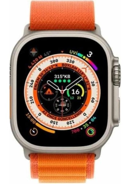 Yeni Nesil Akıllı Saat Çok Yönlü Titreşimli 49 mm Android ve Ios Uyumlu modelleri