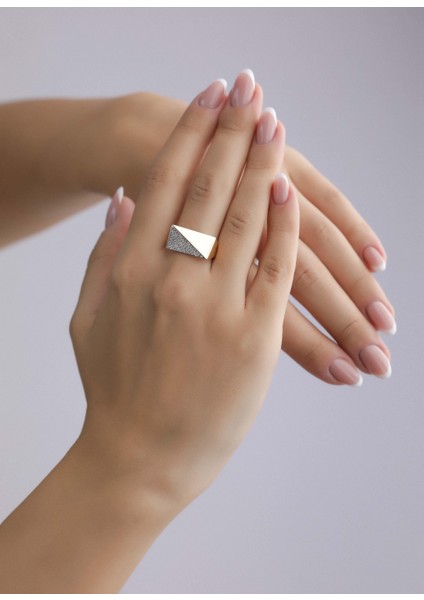 Nar-in Altın Mücevherat Tasarım Altın Yüzük 021