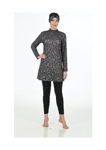 Fantasy 3321 Bayan Desenli Tesettür Mayo