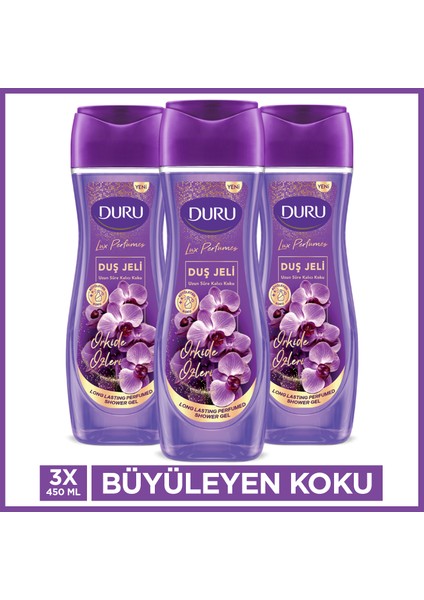 Lüx Perfumes Orkide Duş Jeli 3x450Ml