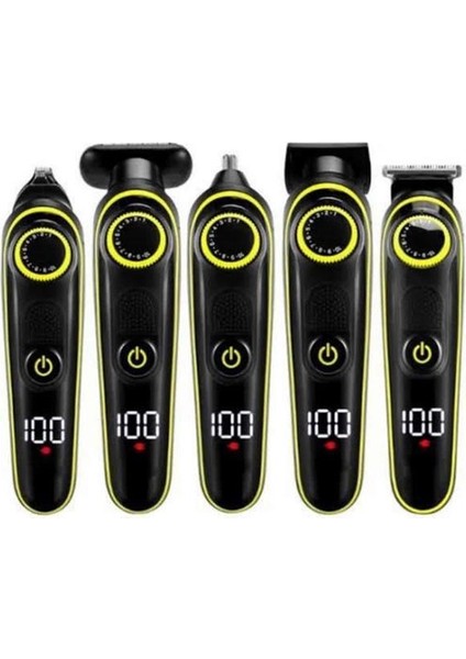 Saç Sakal Şekillendirici Tıraş Makinesi 5 Başlıklı Paslanmaz Çelik Bıçaklı Unısex indirimleri