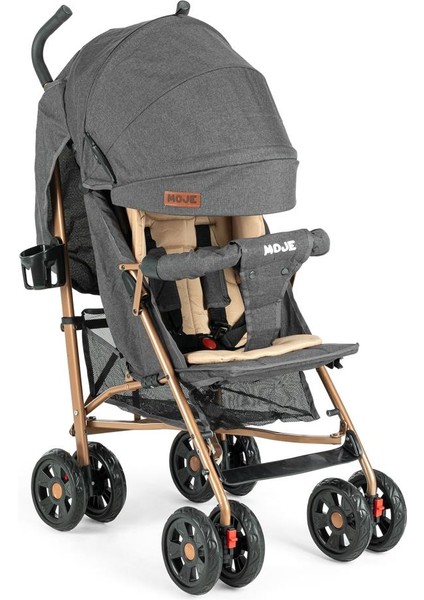 Strong Baston Bebek Arabası Antrasit Gold