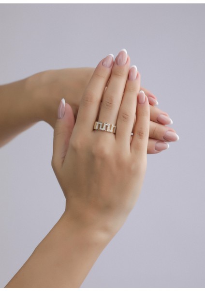 Nar-in Altın Mücevherat Tasarım Altın Yüzük 038