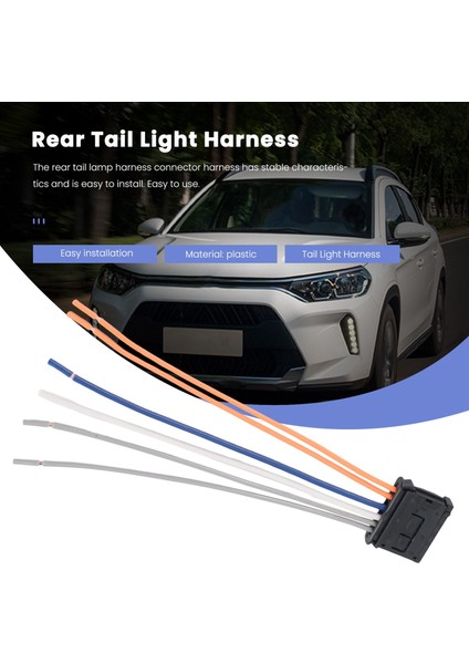 Peugeot Için Arka Kuyruk Işığı Kablo Demeti Konnektörü Tezgahı 1007 206 207 307 308 Citroen C2 C3 C4 C5 1606248780 (Yurt Dışından) fırsatları