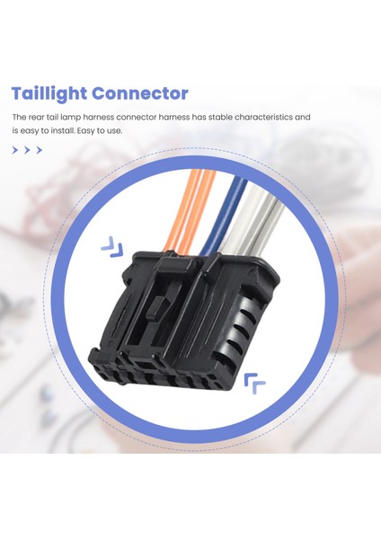 Peugeot Için Arka Kuyruk Işığı Kablo Demeti Konnektörü Tezgahı 1007 206 207 307 308 Citroen C2 C3 C4 C5 1606248780 (Yurt Dışından) indirimleri