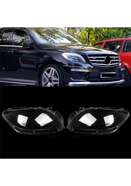 Araba Far Kapağı Kılıfı Cam Otomatik Lens Kapakları Mercedes-Benz M-Serisi ml W166 ML300 ML350 ML400 2012-2015 (Yurt Dışından) indirimleri