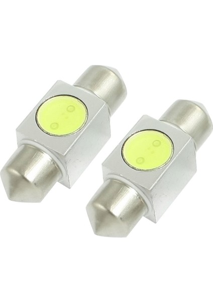 2 Adet Araba Otomatik Beyaz 1W Smd LED Festoon Dome Hafif Lamba Ampul 31MM (Yurt Dışından)