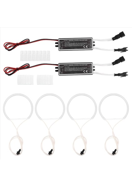4pcs Beyaz Far Ccfl LED Melek Gözler Kiti Halo Halkası Drl Sinyal Işık Ccfl Far Lamba For-Bmw E36 E46 E39 E38 (Yurt Dışından) modelleri