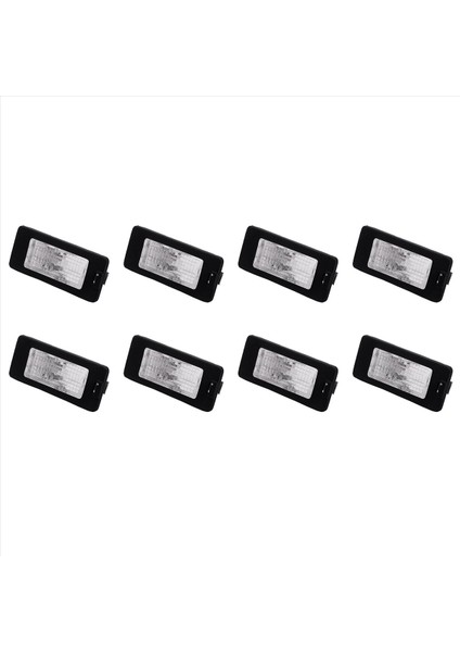 8x Halojen Plaka Plakası Aydınlatma Passat B6 B7 Jetta Mk6 Tiguan Touran Sharan Golf Plus Seat Alhambra 5N0943021 (Yurt Dışından)