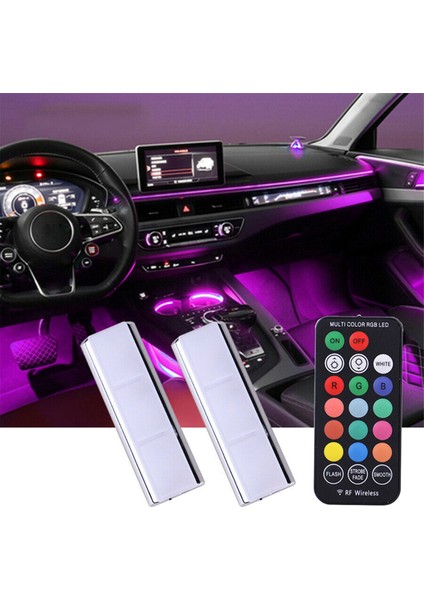 Araba LED Iç Ortam Işıkları USB Şerit Işıkları Kablosuz Uzak Rgb Ayak Işık Atmosfer Lambası Aksesuarları (Yurt Dışından) fiyatları
